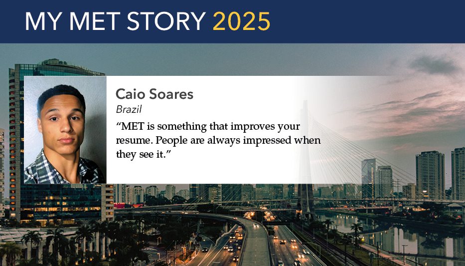 From Classroom to Code: MET Helped Caio Soares Build Confidence in English and His Future Career